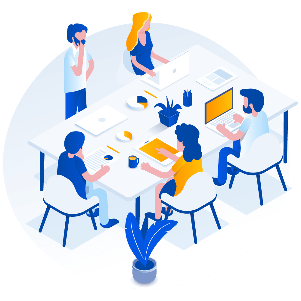 Social Recruiting Illustration